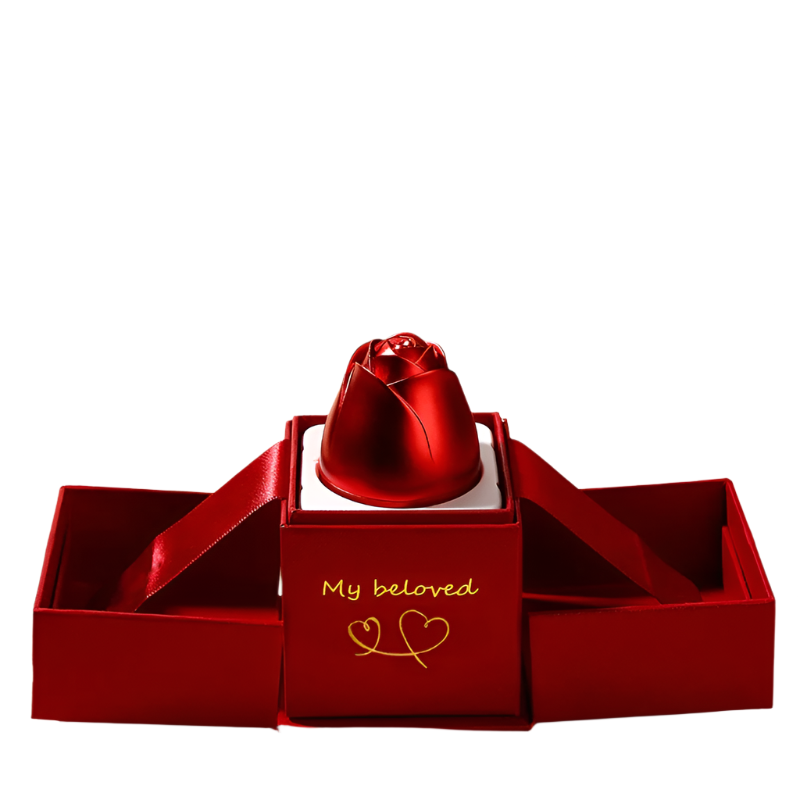 Hot Valentine's Day Gifts Metal Rose Jewelry Gift Box Necklace For Wedding Girlfriend Necklace Gifts