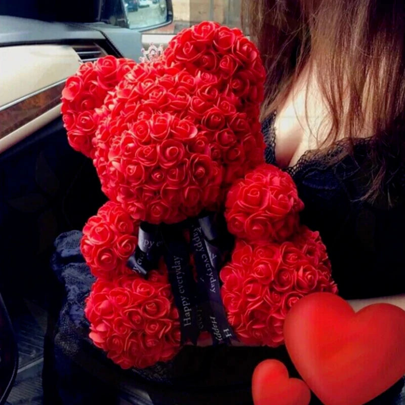 Artificial Rose Bear Flower a Gift for Women