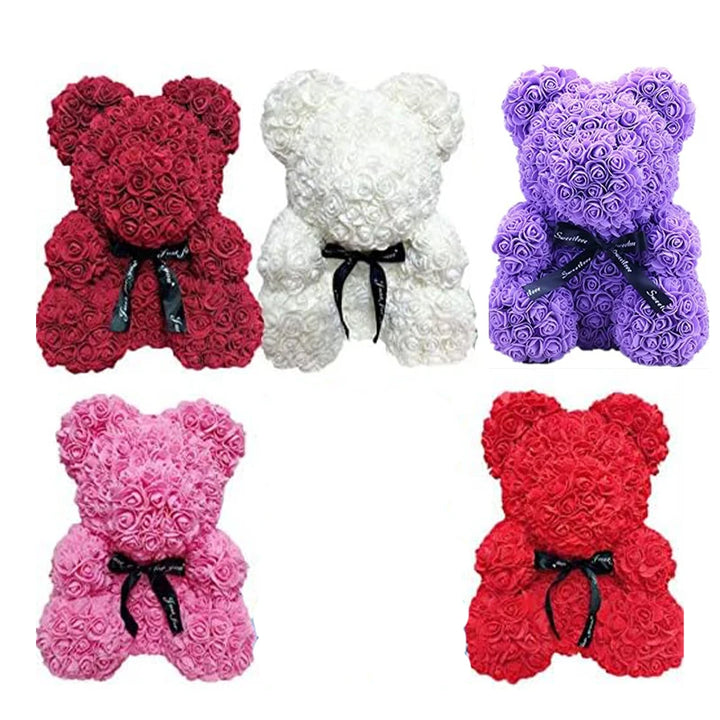 Artificial Rose Bear Flower a Gift for Women