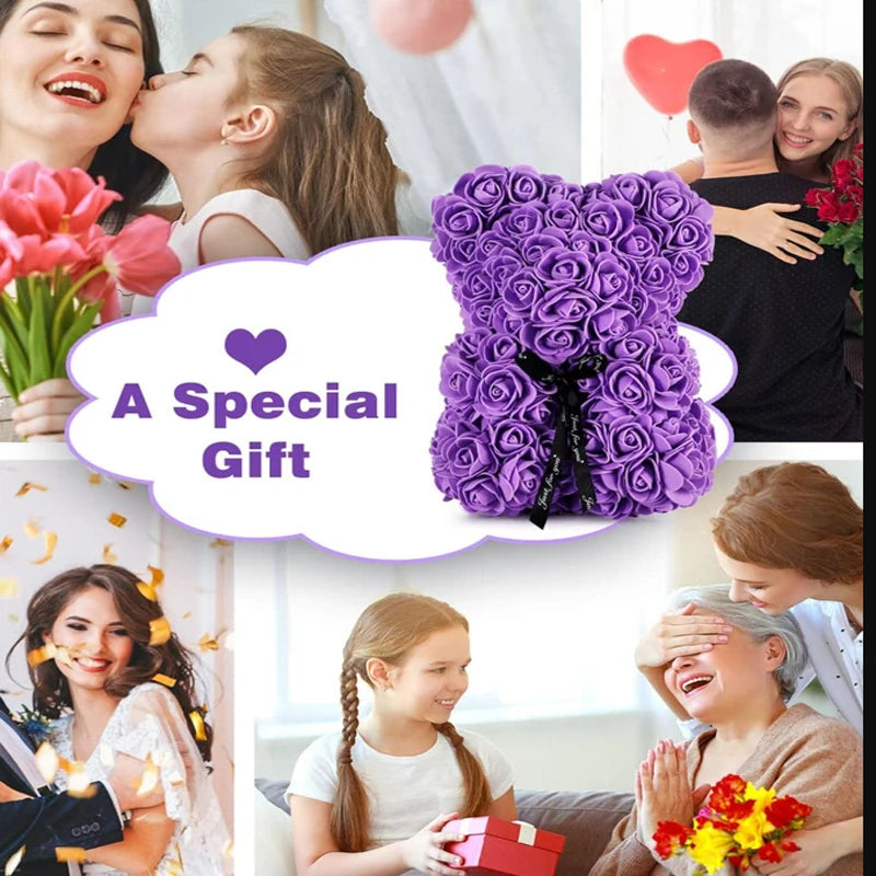 Artificial Rose Bear Flower a Gift for Women