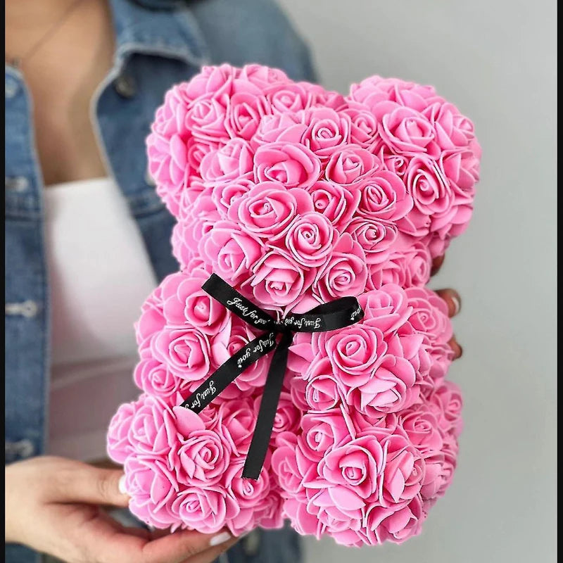 Artificial Rose Bear Flower a Gift for Women