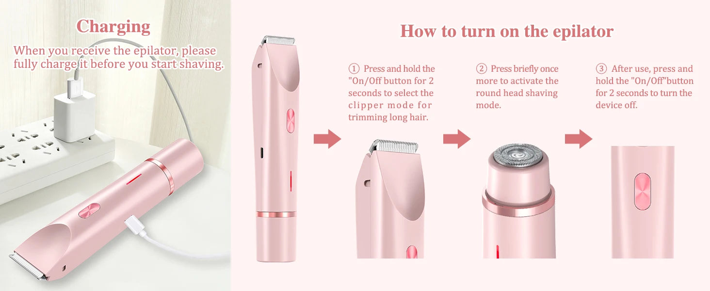 Women Electric Razors 2 in 1