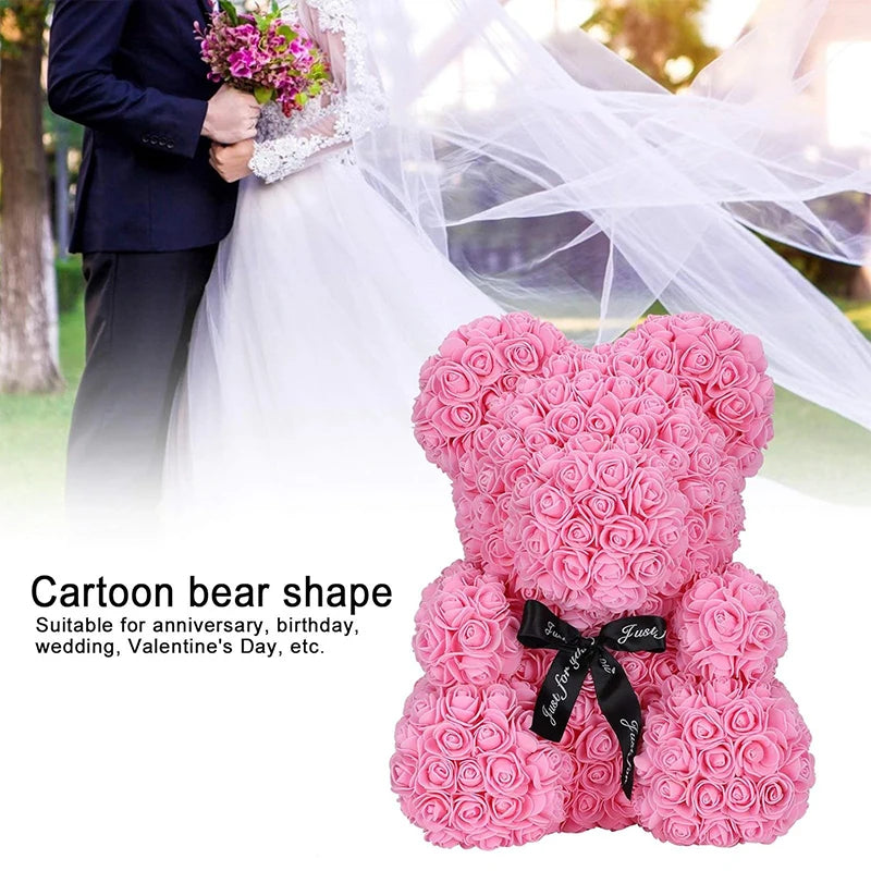Artificial Rose Bear Flower a Gift for Women