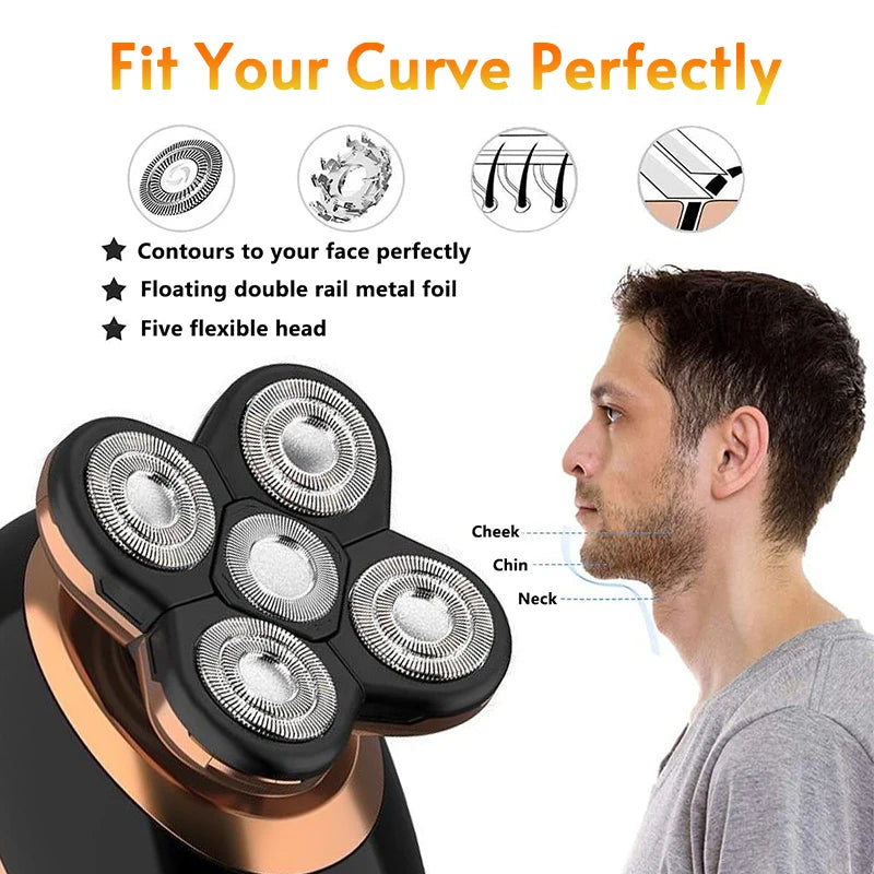 5 In 1 Electric Shaver For Men