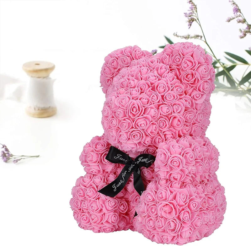 Artificial Rose Bear Flower a Gift for Women