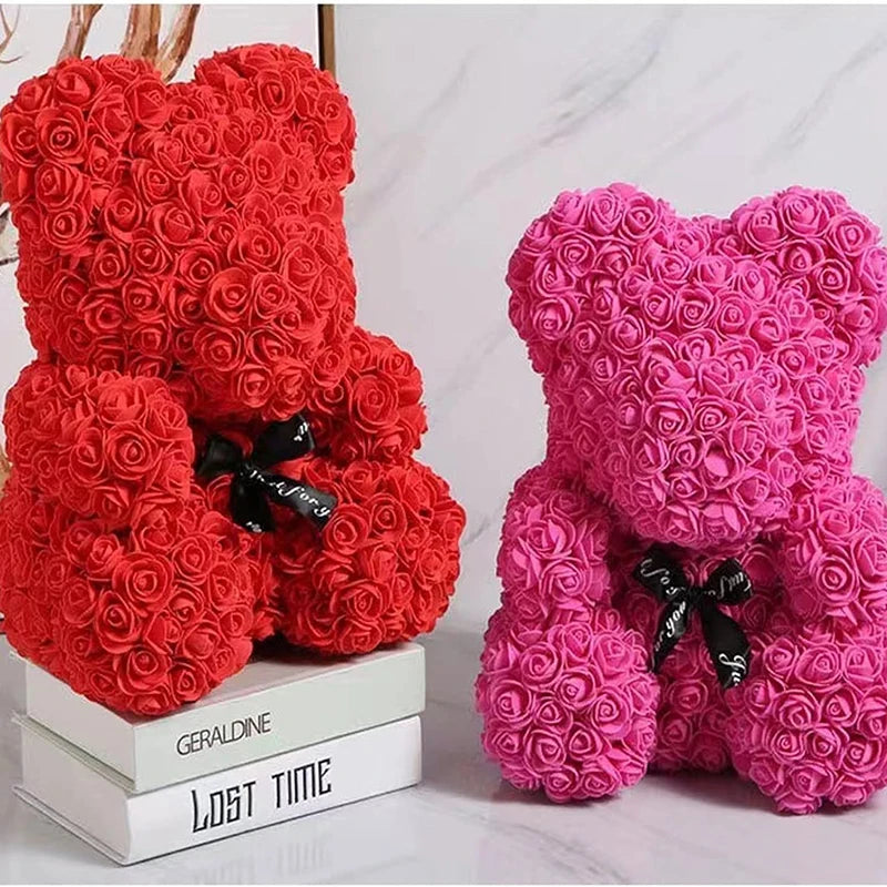 Artificial Rose Bear Flower a Gift for Women