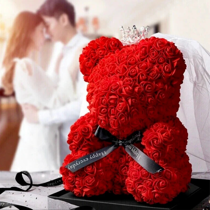 Artificial Rose Bear Flower a Gift for Women