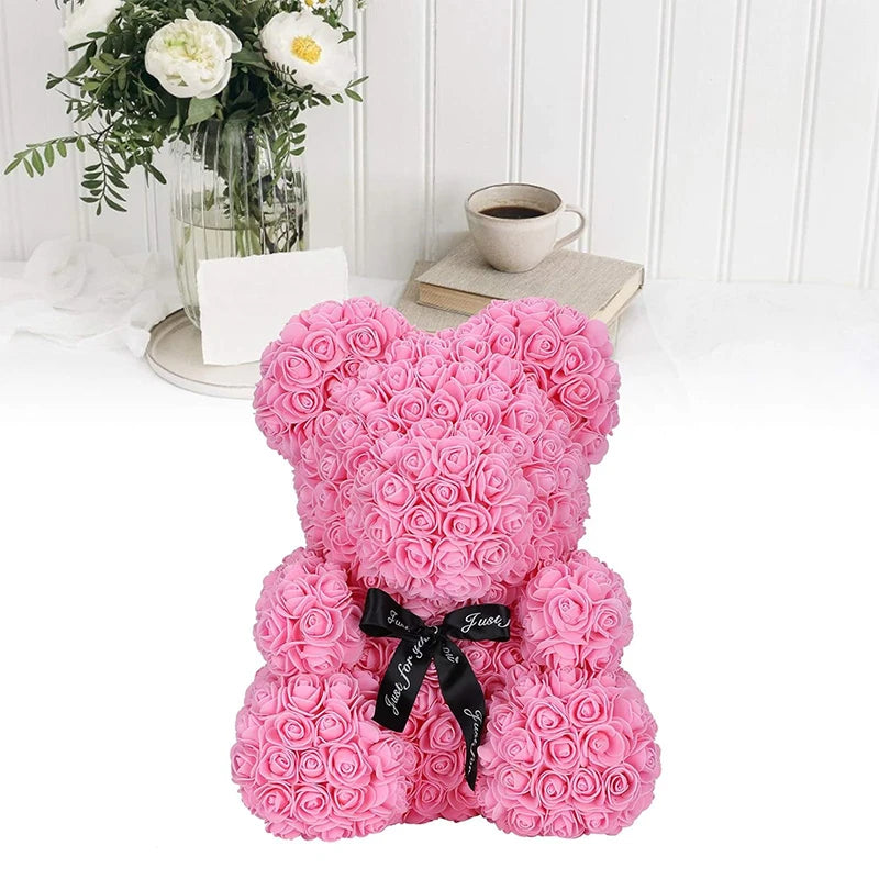 Artificial Rose Bear Flower a Gift for Women