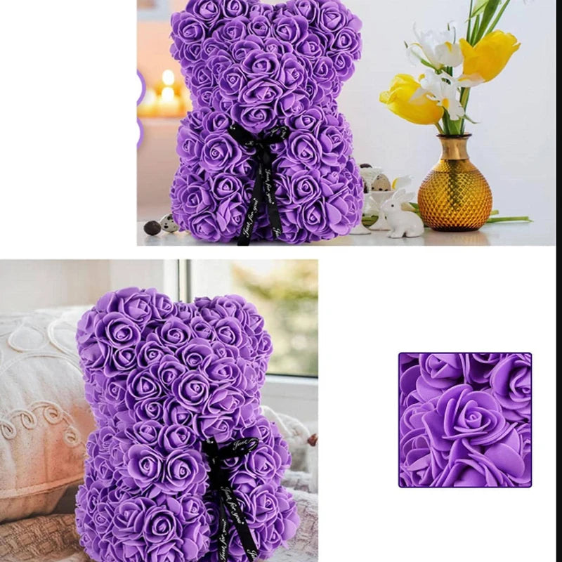 Artificial Rose Bear Flower a Gift for Women