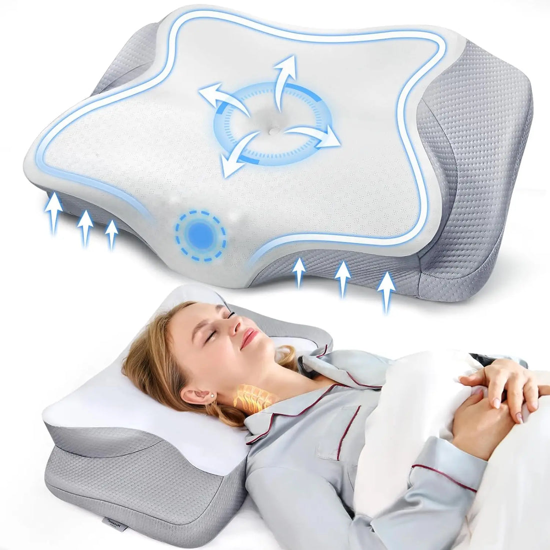 Muzsoul Cervical Pillow for Neck Pain Relief